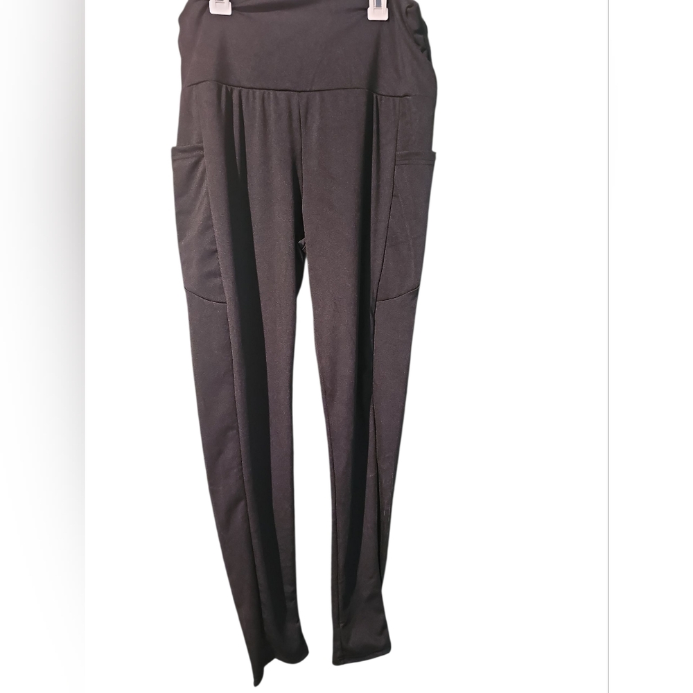 Black Jogger Pants with Pockets‎
